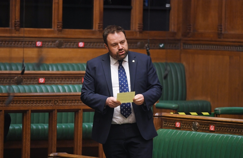 Chris in parliament