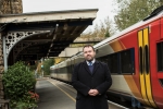 Chris Loder MP on train platform