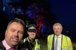 Chris Loder MP on patrol with Dorset Police and PCC Dave Sidwick